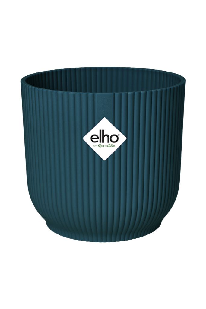 Elho Blumentopf Vibes Fold Ø 14 x 13 cm tiefes blau Produktbild 