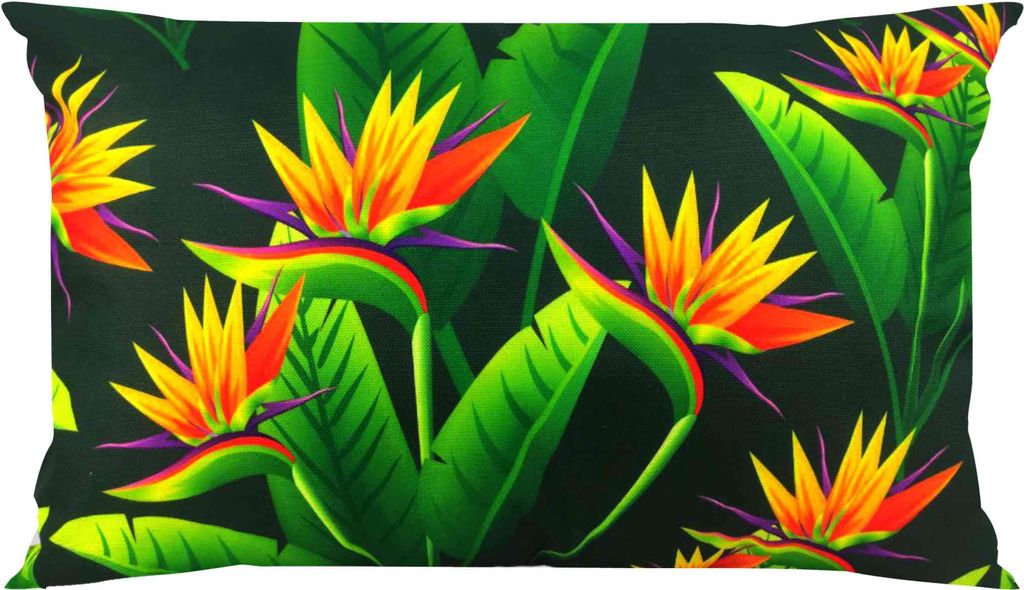 Domarex Gartenkissen Wasserdicht Botanic 40x60 cm – Terrassenkissen – Balkonkissen – Oxford-Gewebe UV-beständig – Füllung aus Silikonkuge...