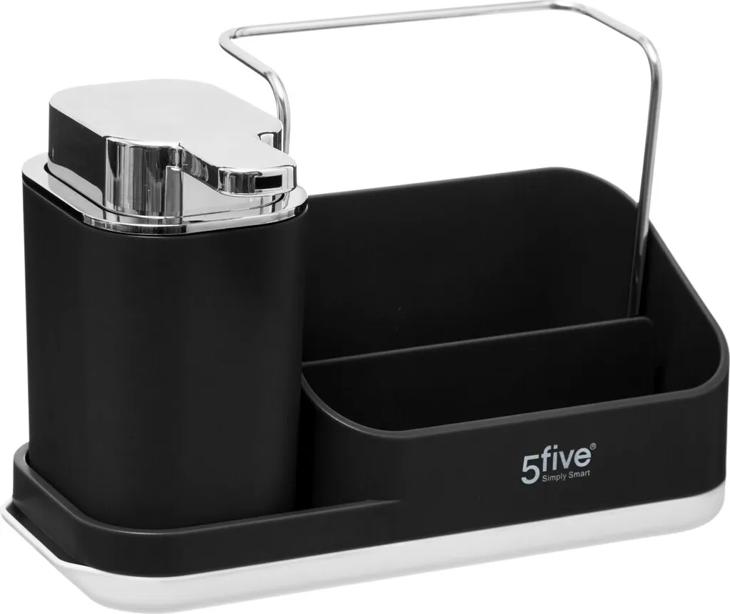 Organisateur d'évier anti-désordre avec distributeur de savon 300ml
