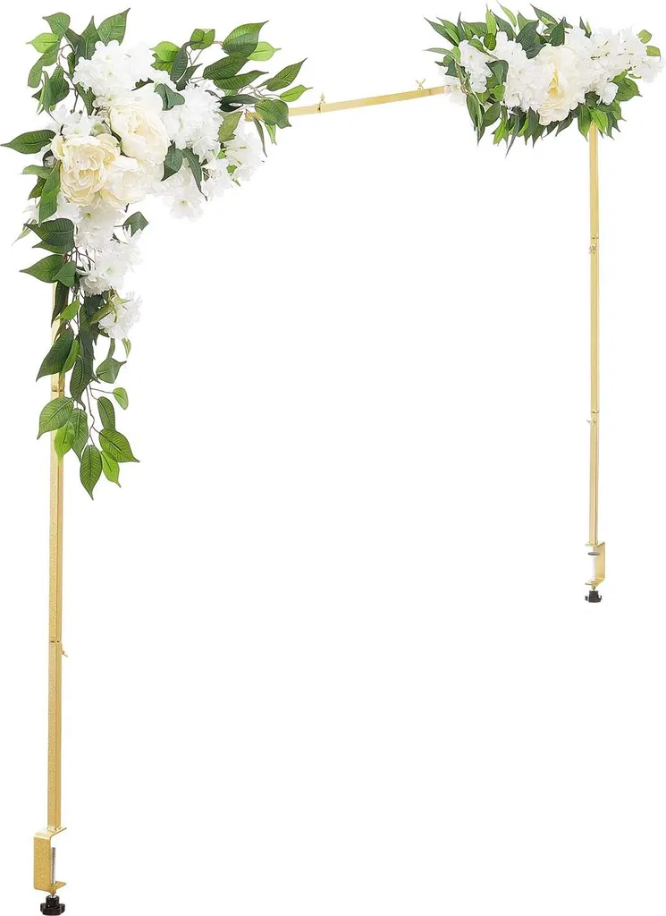 Arche de table réglable Vevor dorée pour décoration de ballons mariage