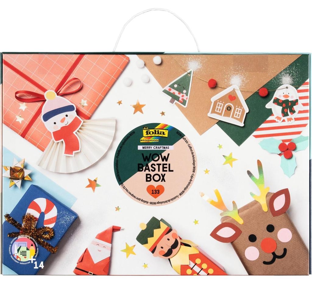 folia WOW Weihnachts-Bastelkoffer MERRY CRAFTMAS 133 Teile