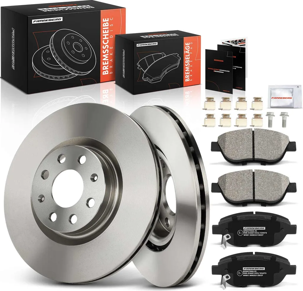 Disques de Frein Ventilés et Plaquettes Avant pour Opel Corsa D S07