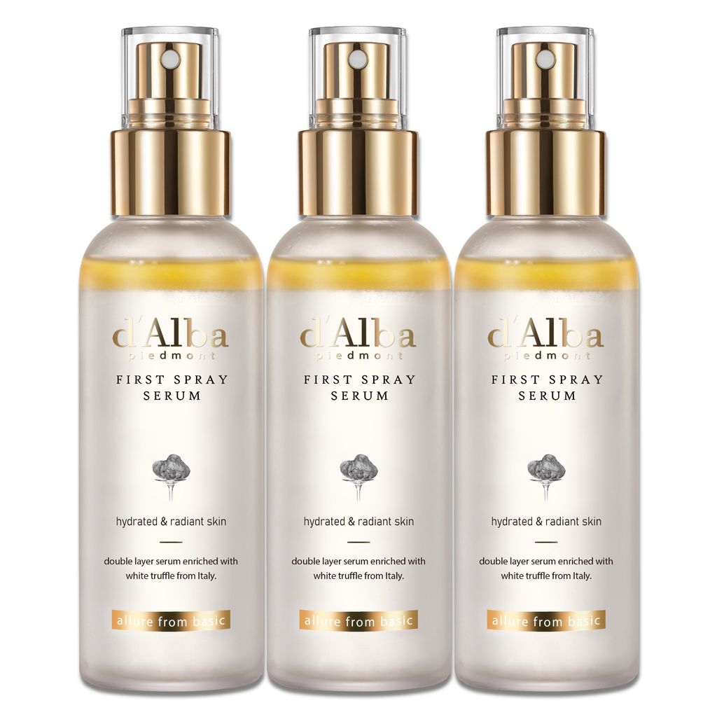Gesichtsspray First Spray Serum d’Alba Korea Feuchtigkeit Glow, 3x 100ml