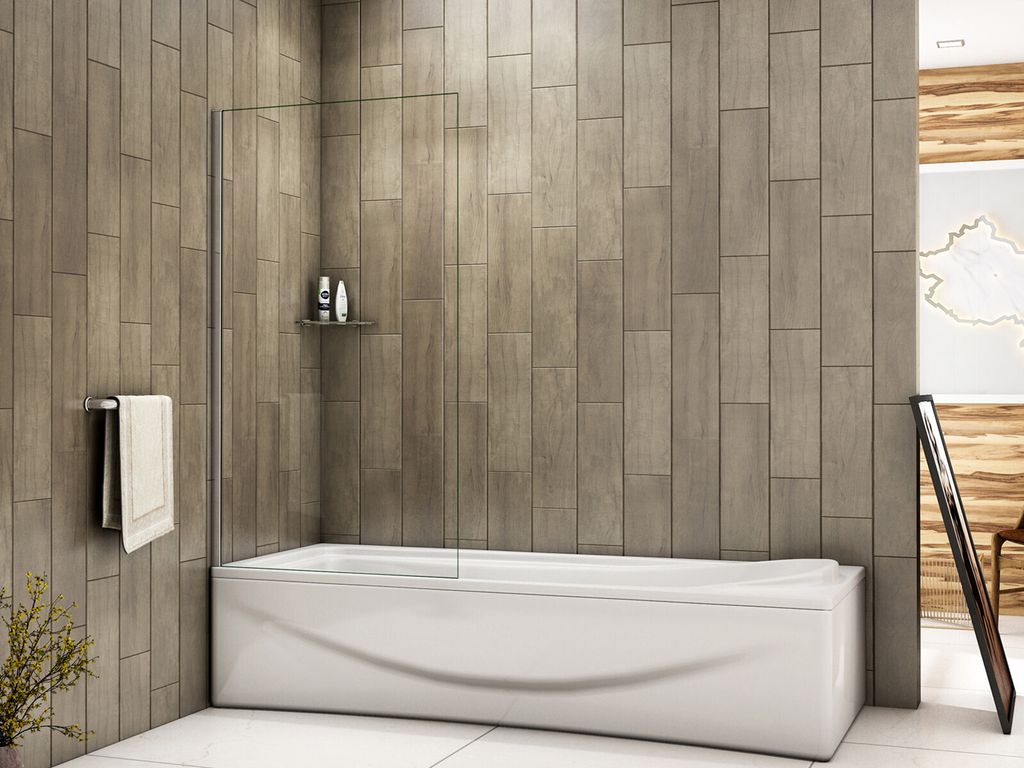 70X140CM 6mm NANO Glas Duschabtrennung Badewannenaufsatz Faltwand Dusche Duschtrennwand