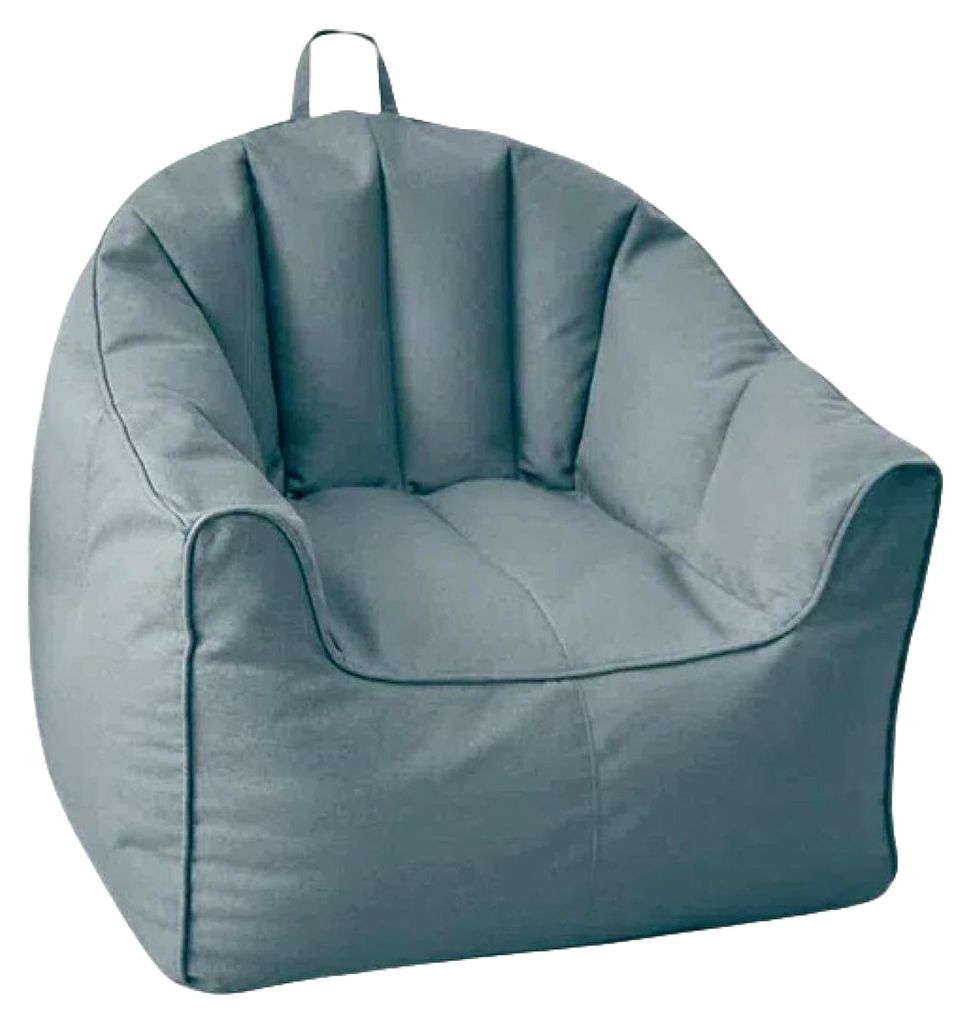 Bubibag Lazy Sofa Bezug für Sofa, Stuhl, Lounge-Stuhl, Schlafzimmer, Balkon, Rückenlehne, Liegestuhl, Ungefüllt M: 75 * 60 * 75 cm Hellblau