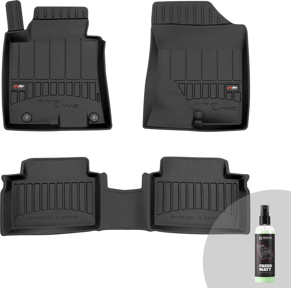 FROGUM ProLine 3D Gummimatten Exklusiven Auto Fußmatten Autofussmatten für Hyundai i30 II 2011-2017