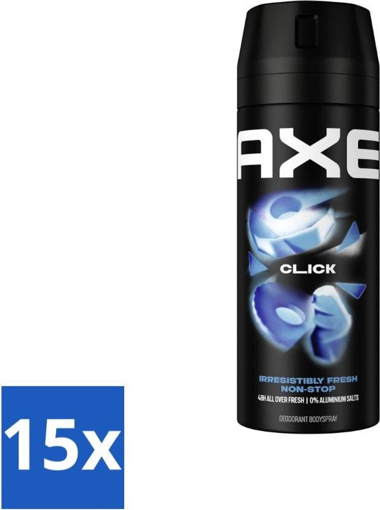 Déodorant corporel Ax Click 150 ml - Pack économique - 15 Image du produit 