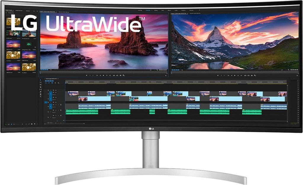 LG UltraWide 38WN95CP-W - LED-Monitor - gebogen - 95,29 cm (38") - 3840 x 1600 UltraWide QHD+ @ 144 Hz - Nano IPS