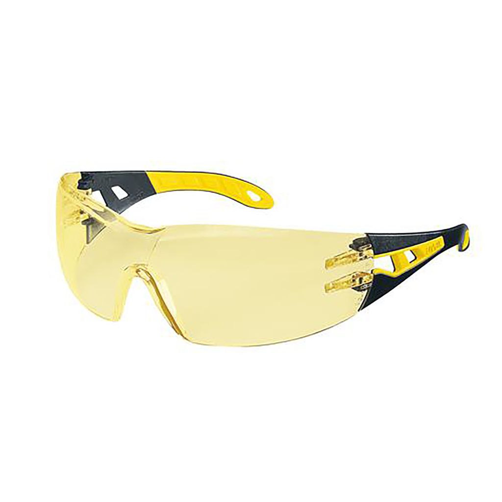 uvex Schutzbrille pheos supravision excellence schwarz/gelb - amber