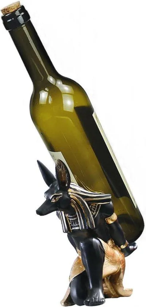 Support à vin design en forme de fût : cave à vin originale noire Kat 3D