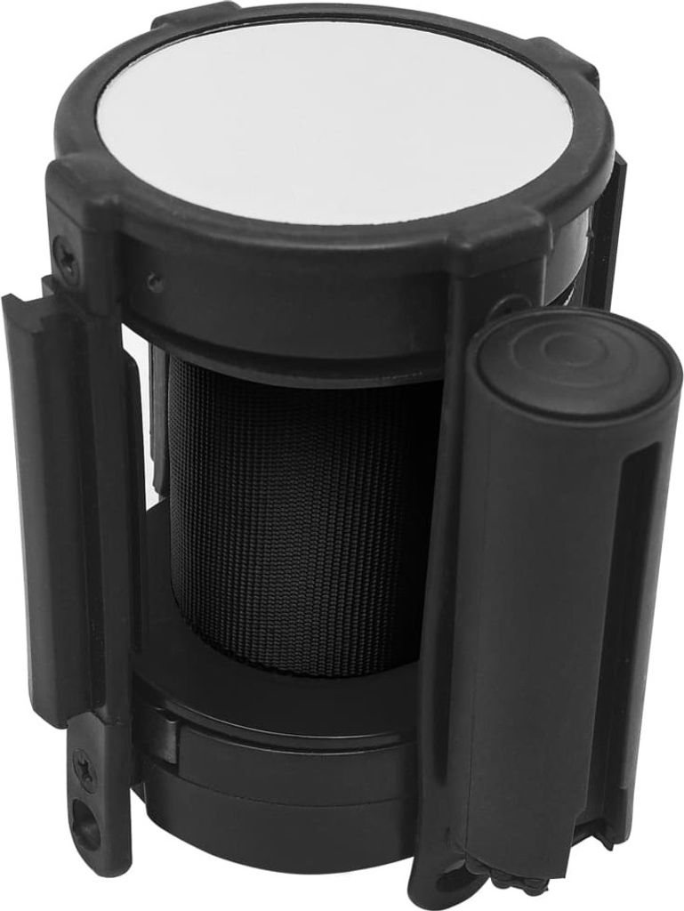 Gurtkassette mit ausziehbarem Gurtband 200 cm Schwarz Produktbild 