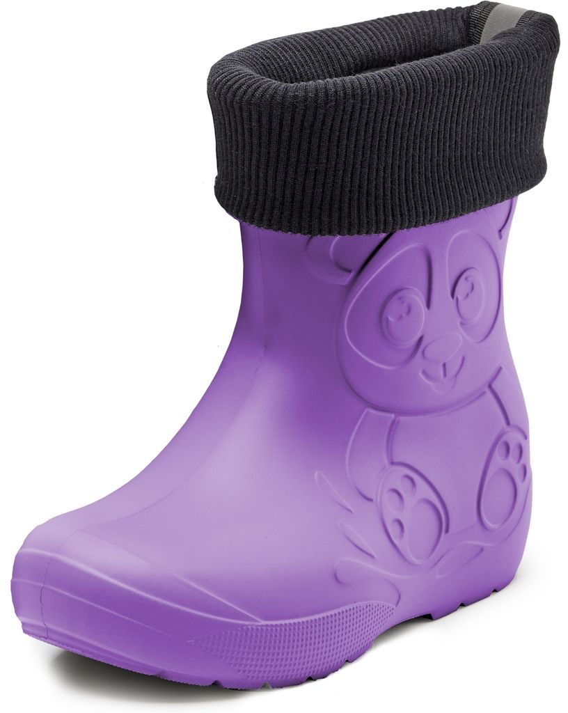 Ladeheid Kinder Federleichte Gummistiefel Thermo mit Fütterung LA-CA-Panda249(Lilla, 22/23)