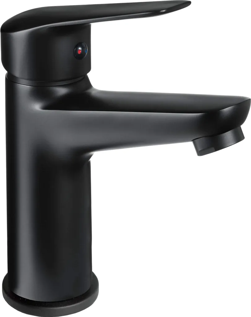 Rubinetto Lavabo Deante Boro Nero BMO_N20M Opaco - Miscelatore Bagno