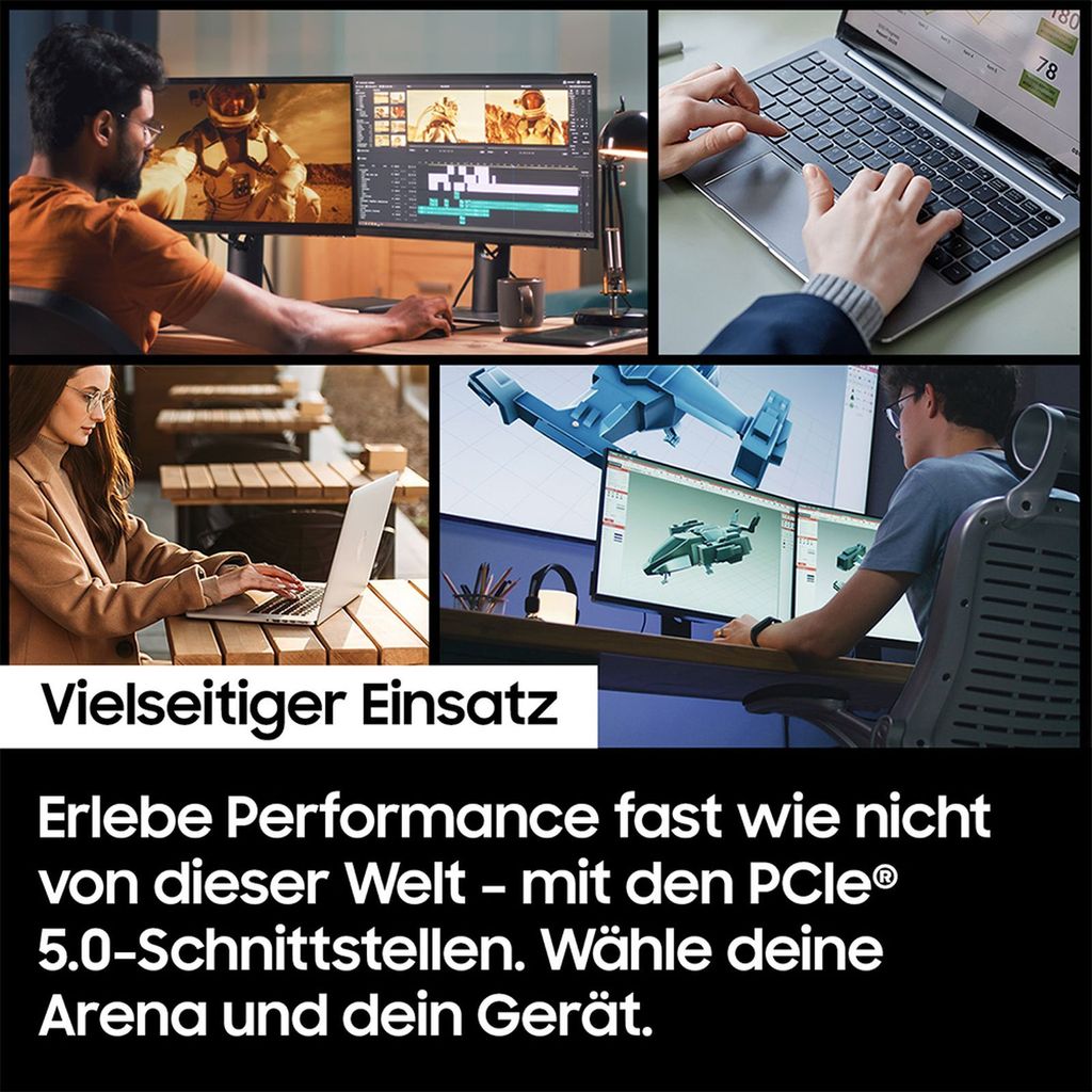 Samsung 9100 PRO 4 TB, SSD, (PCIe 5.0 x4, NVMe 2.0, M.2 Produktbild 