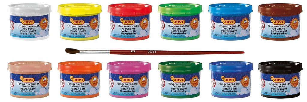 Vernice per poster / tempera set scuola VE=12 colori a 35ml Immagine del prodotto 