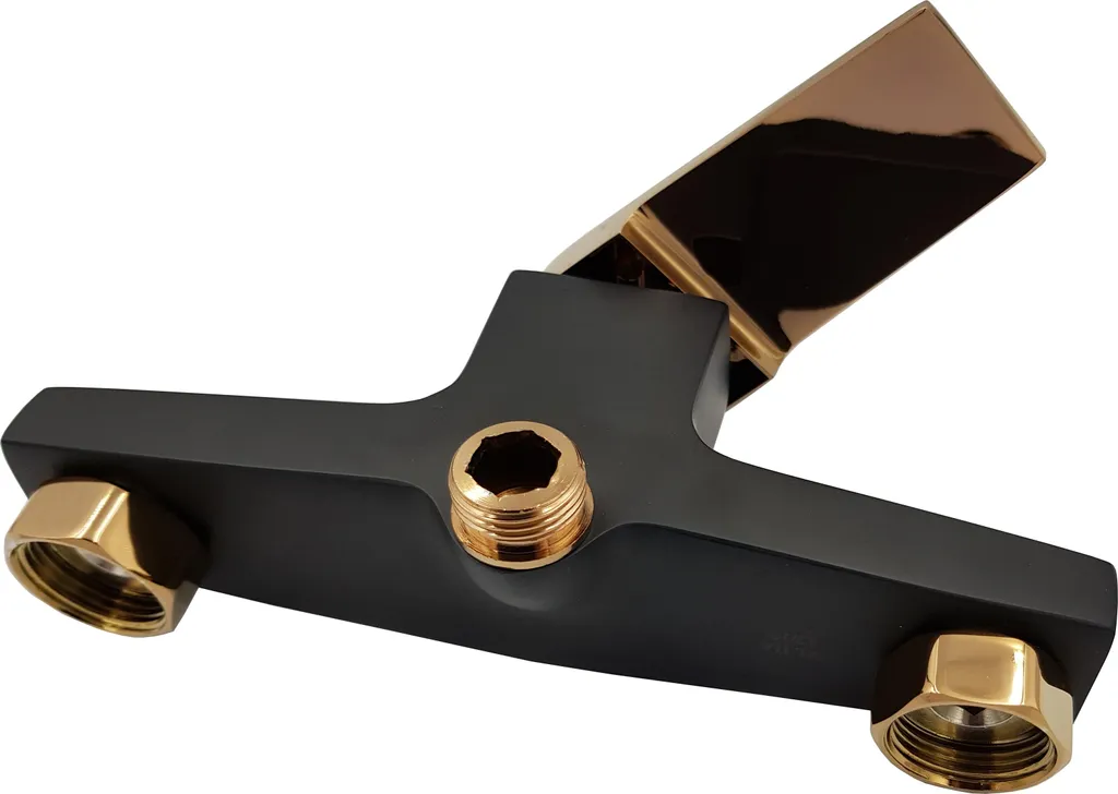 Miscelatore Doccia Midnight | Emozioni in Oro Rosa e Nero Opaco - 4