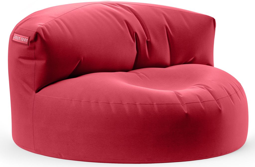Green Bean Sitzsack Sofa mit Füllmaterial - Lounge im Sitzsack-Design 90x50cm mit ergonomischer Rückenlehne & waschbarem Bezug - Indoor und Out...