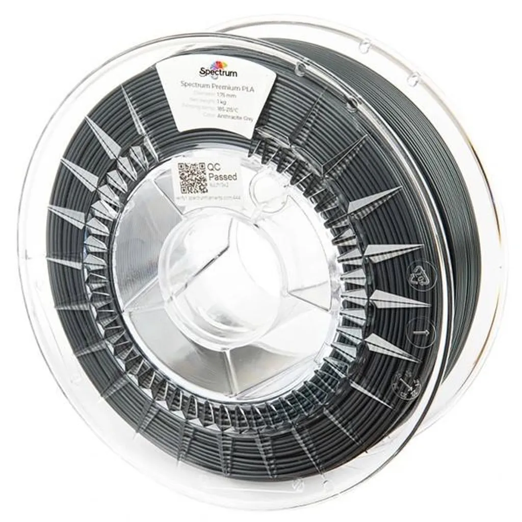 Filament 3D Gris Foncé Spectrum 80690 PLA Premium pour Maquettes Pro