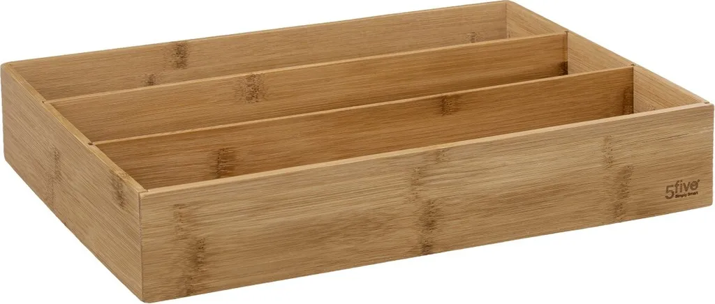 5five Portaposate Tidy Smart in Bambù Naturale Ecosostenibile 38x28cm