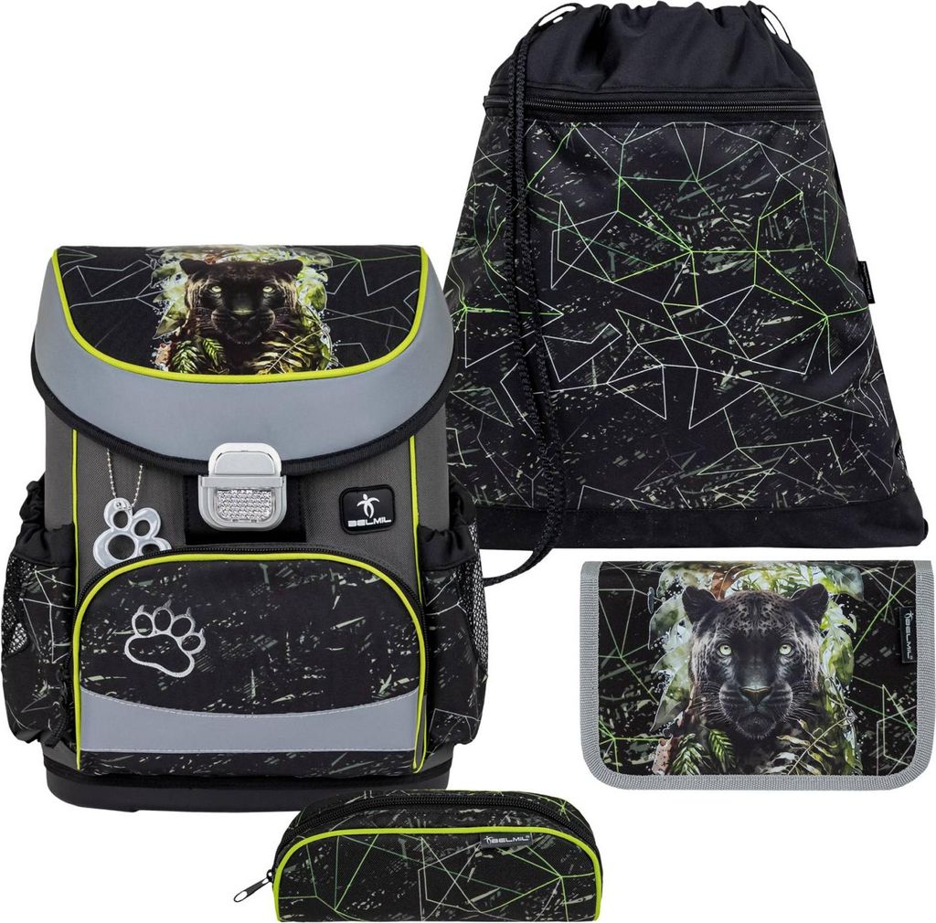 Belmil Schulranzen Set MINI FIT 2026 Black Panther (Motiv: Produktbild 