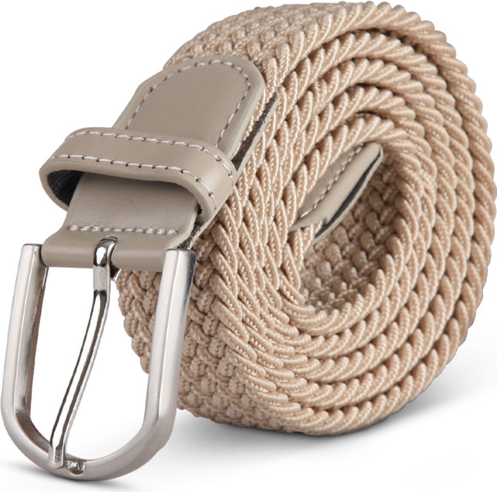 hemmy Stretchgürtel ( Länge: 125cm ) Beige Flechtgürtel - Produktbild 