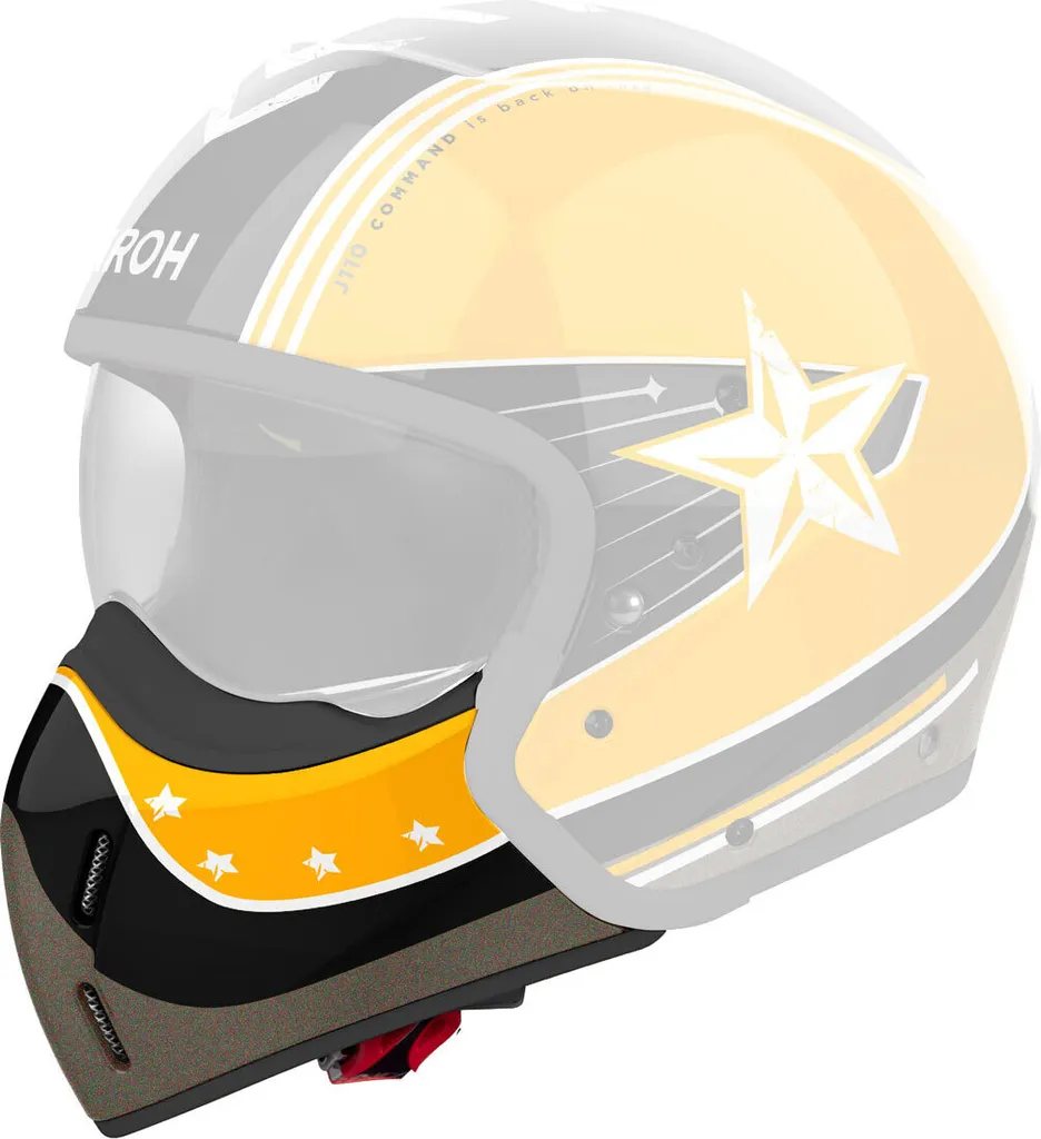 Réparer Jugulaire Casque Airoh J 110 Command Noir Jaune - Fixation Sûre