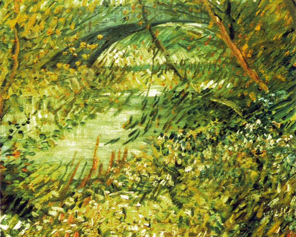 Vincent Van Gogh Kunstdruck Bild - Seineufer Im Frühling An Der Pont De Clichy (40 x 50 cm)
