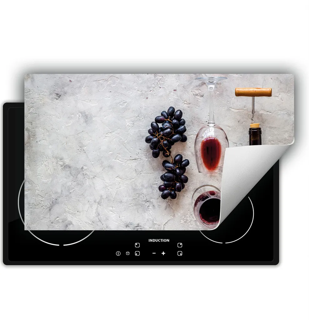 Tappetino Roll-up DarHaus 90x52 Rosso Vino - Protezione Induzione Top