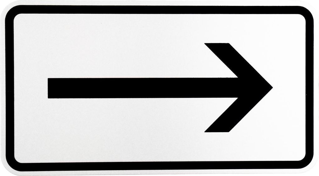 ORIGINAL Verkehrsschild Nr. 1000-20 " Richtungsangabe rechtsweisend " nach StVO und RAL-Gütebedingungen Verkehrszeichen Schild Straßenschild Zusa...
