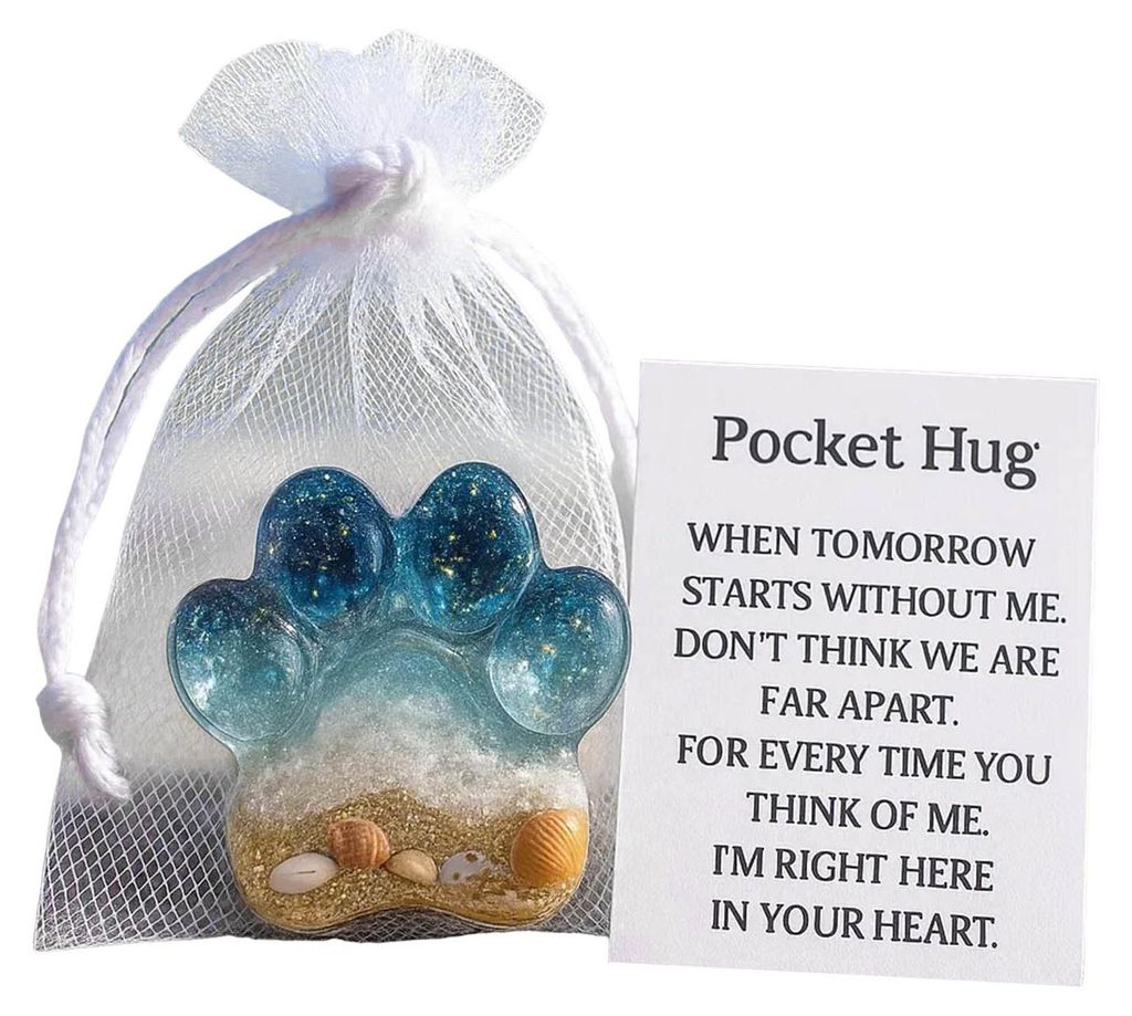 Kuscheltier mit positiver Karte, emotionale Unterstützung, Tierfigur aus Kunstharz, Mini-Hund, Schildkröte, Oktopus, Kleeblatt, Engelsstatue, ins...