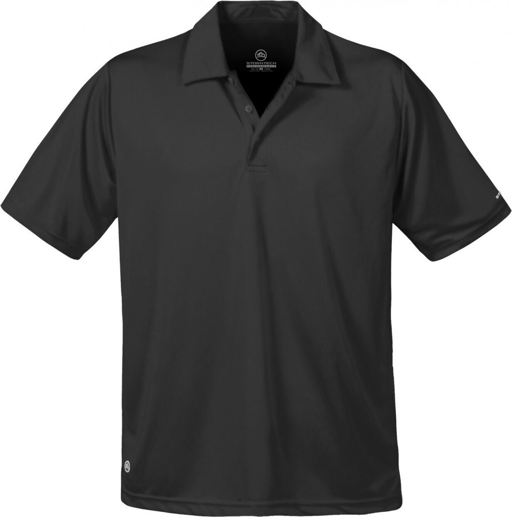 Stormtech Sports Herren Performance Polo-Shirt, Kurzarm RW3368 (Large) (Schwarz)