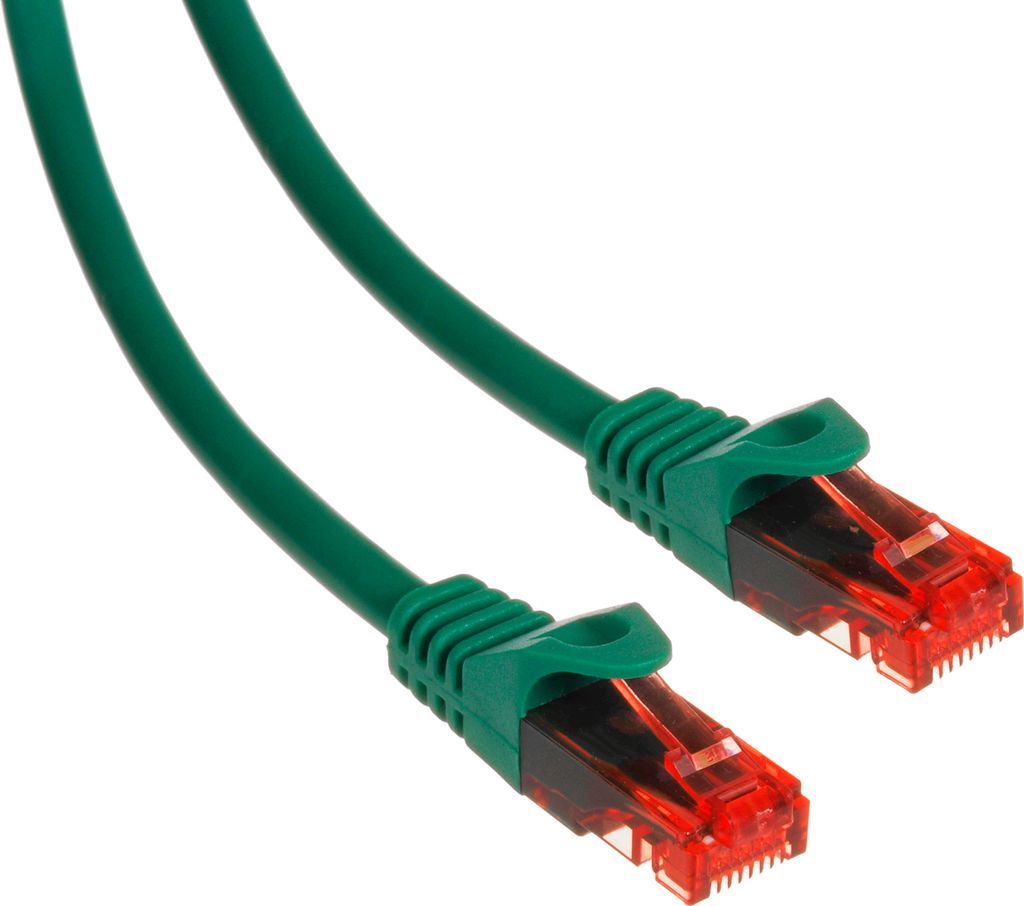 Ethernet Patchkabel 2x RJ45 UTP cat6 Netzwerk Lan Kabel grün 3 Mater