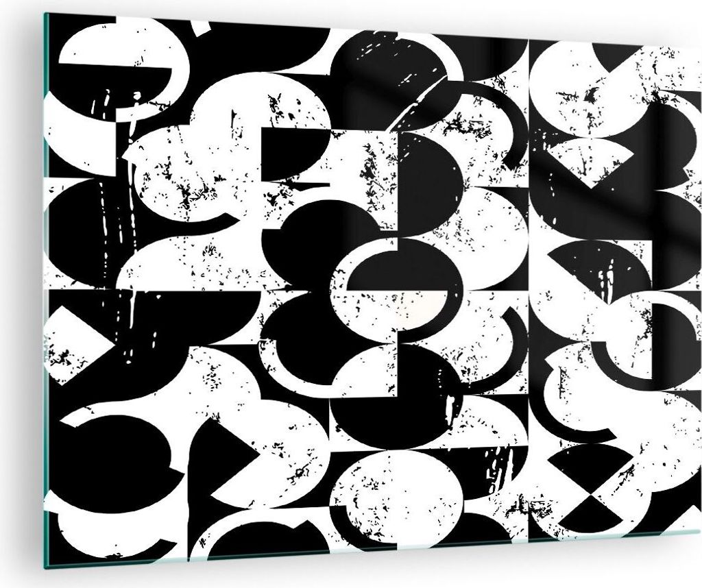 Bilder auf glas - Abstraktion modern - 70x50cm - Glasbilder - Wandbilder - Kunstdruck - zum Aufhängen bereit - Wanddekoration aus Glas - Glas Bild...