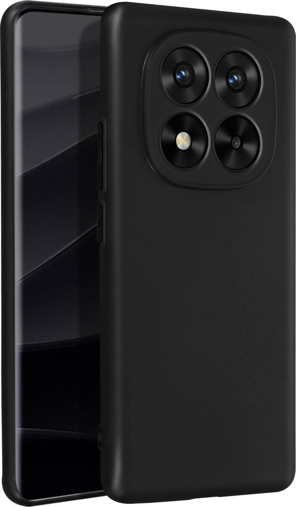 Avizar, Soft Touch Hülle Silikon Xiaomi Redmi Note 14 Pro, matte Rückseite, Schwarz