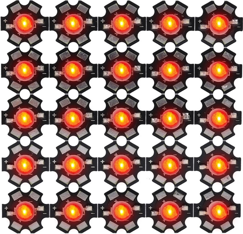 3W Hochleistungs-LED-Lampe Perlen Emitter Diode Chips für DIY-Beleuchtung Armaturen rot