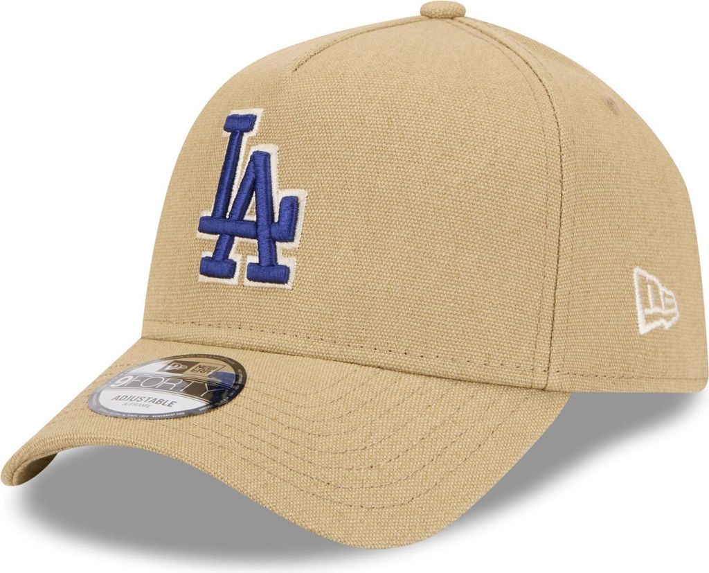 New Era A-Frame Trucker Leinen Cap Los Angeles Dodgers beige