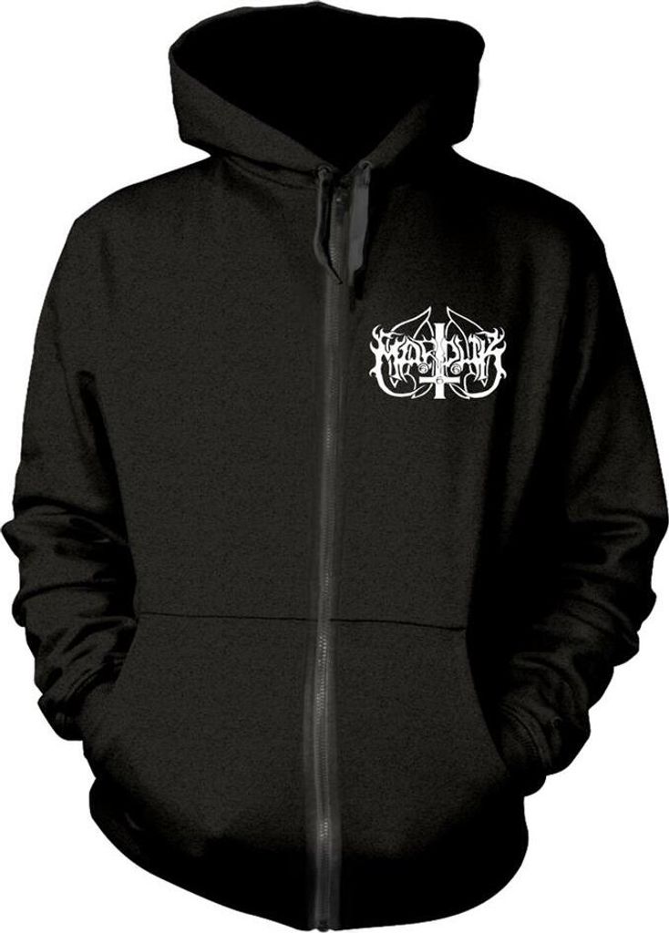 Marduk - "Panzer" Hoodie mit durchgehendem Reißverschluss für Herren/Damen Uni PH4155 (M) (Schwarz)