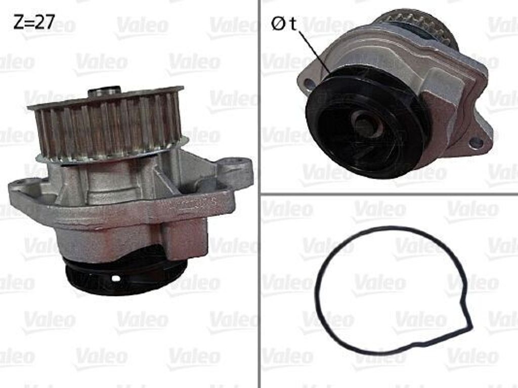 VALEO 506577 - OE PA8707 Wasserpumpe für Inca (6K), Ibiza (6L), Ibiza (6K), Cordoba (6K), Cordoba (6L), Arosa (6H), Polo (6V), Polo (6N), Lupo (6E...