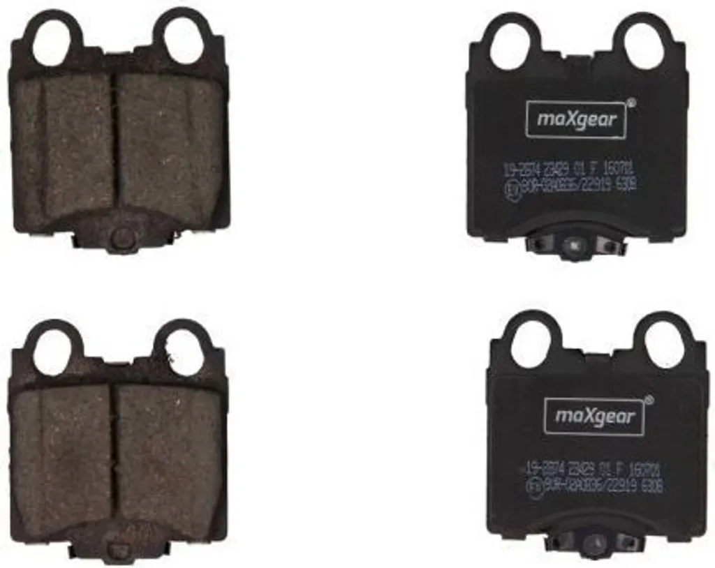 Plaquettes de frein arrière MAXGEAR 19-2874 pour berlines japonaises
