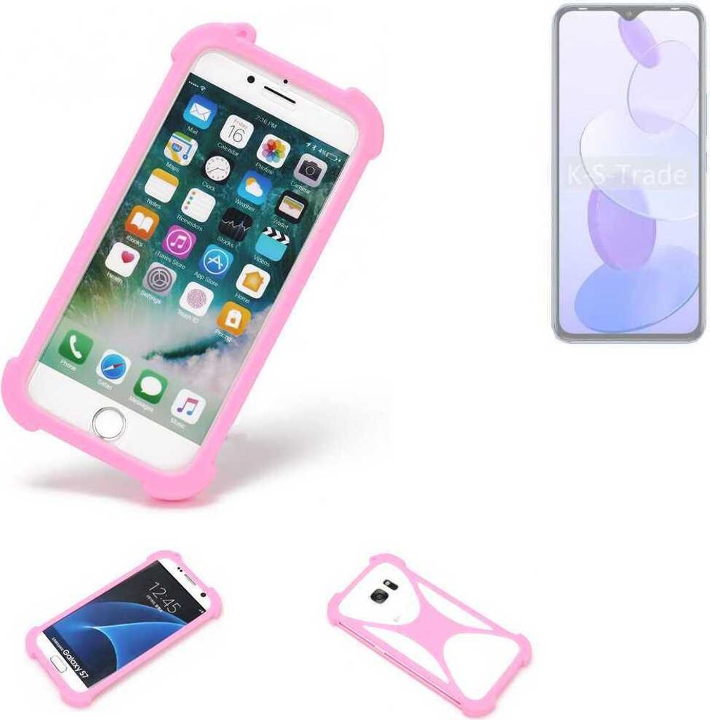 K-S-Trade Handy Hülle kompatibel mit Infinix Smart 6 Plus X6511G Schutz Hülle Bumper Silikon Schutz Hülle Cover Case Silikoncase Silikonbumper TPU