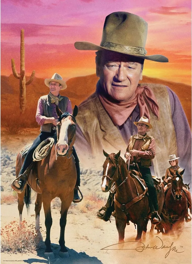 Puzzle John Wayne Cowboy 1000 pièces Master Pieces pour les collectionneurs
