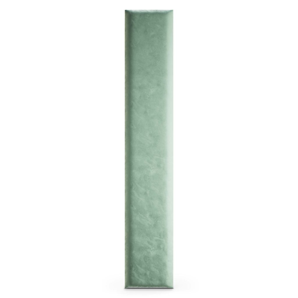 A single mint green panel is shown against a white background.