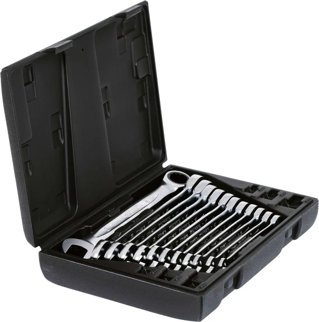 Set 12 Chiavi Combinate a Cricchetto KS Tools 503.4265 in Valigetta