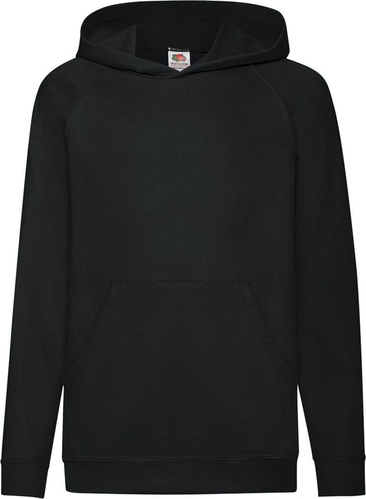 Fruit Of The Loom Kinder Kapuzen Pullover BC2652 (9-11 Jahre (140)) (Schwarz)