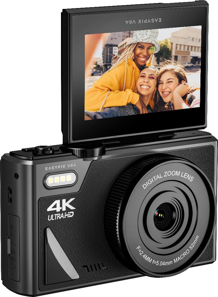 Easypix V64 Flip 20203 - Fotocamera digitale - 13 MP Immagine del prodotto 