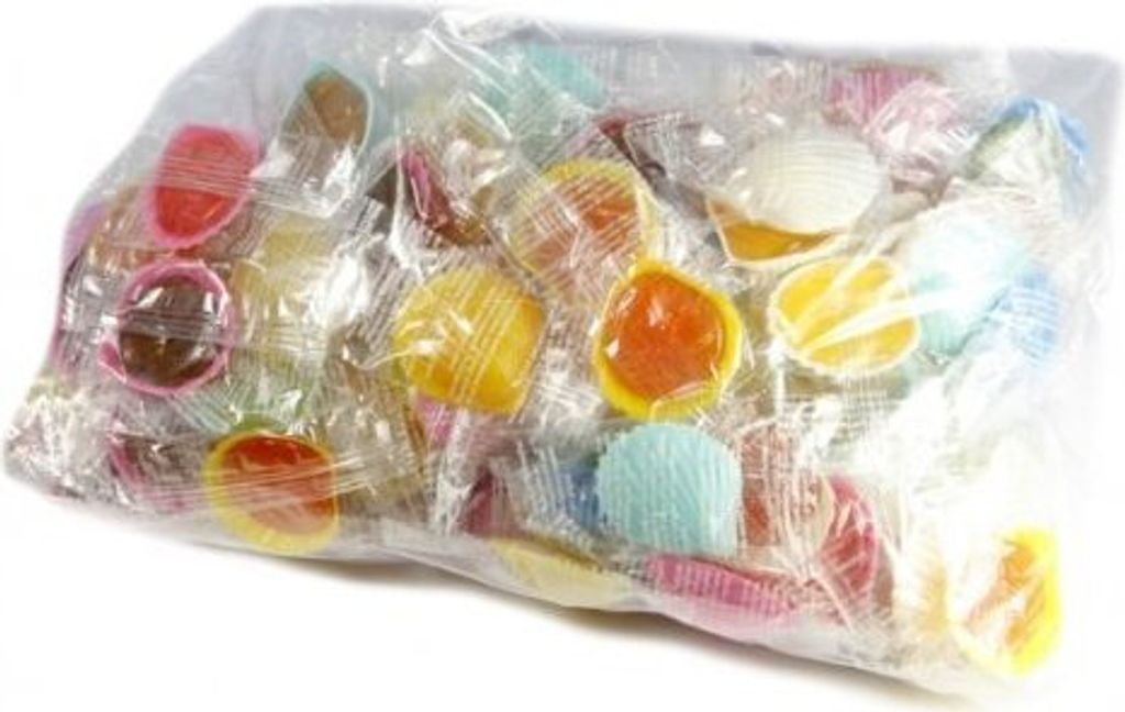 Schleckmuscheln bunt einzeln verpackte Hartkaramelle 2250g 250 Stück