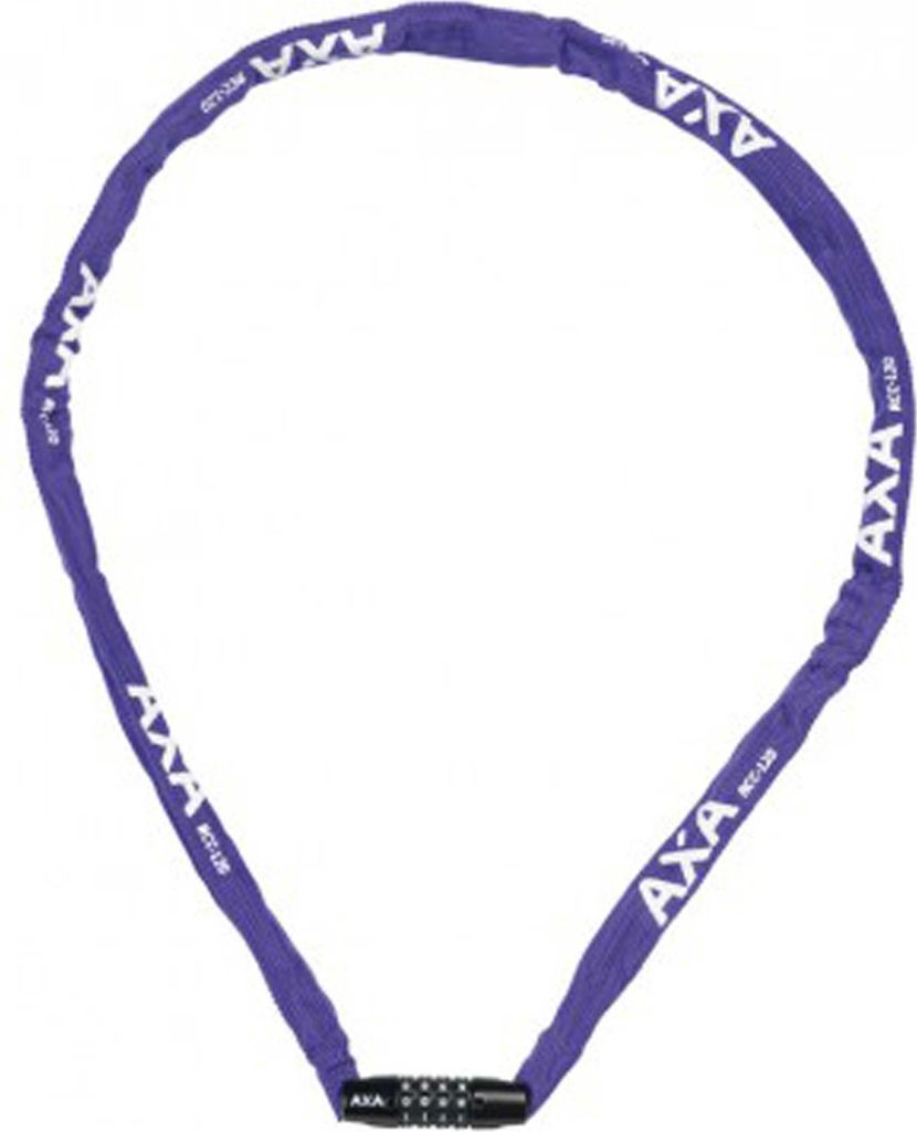 AXA 59540395SS Kettenschloss Rigid RCC 120 Länge 120cm,3,5x3,5, violett