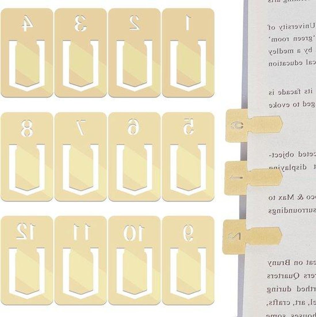 Leichtgewichts Bladwijzers Set | Mini Planner Clips für Bücher | Lesemarkern für Lesen | Schule und Arbeit | Buchliebhaber & Mehr