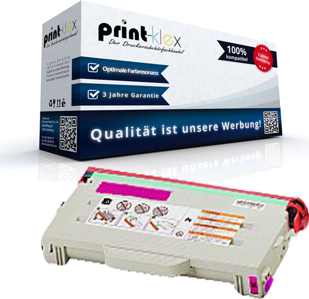 Kompatible Tonerkartusche für Lexmark Optra C 510 Optra C 510 DTN Optra C 510 N Optra C 510 Series 020K1401 Magenta Rot - Office Pro Serie