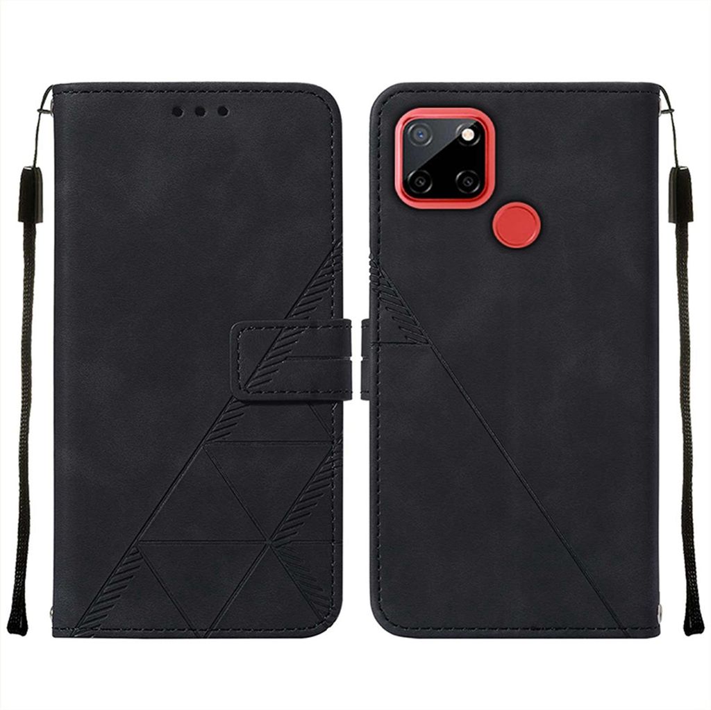 OPPO Realme C12 Case, WindCase Butterfly PolyurethanLeather Flip Wallet Card Slots with Hand Strap, Stand Cover for OPPO Realme 7i (Global) / C12 /...